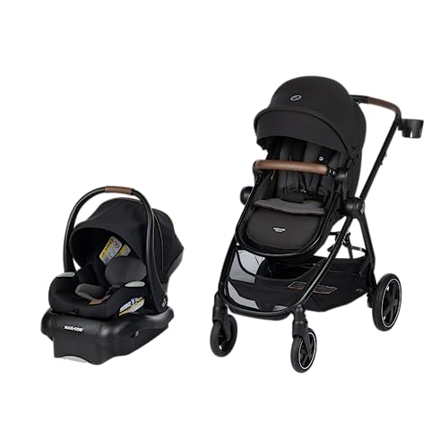 luxury infant travel systems with leather accents